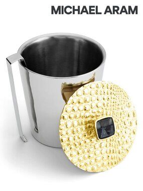 MICHAEL ARAM "Safari" Ice Bucket with Tongs